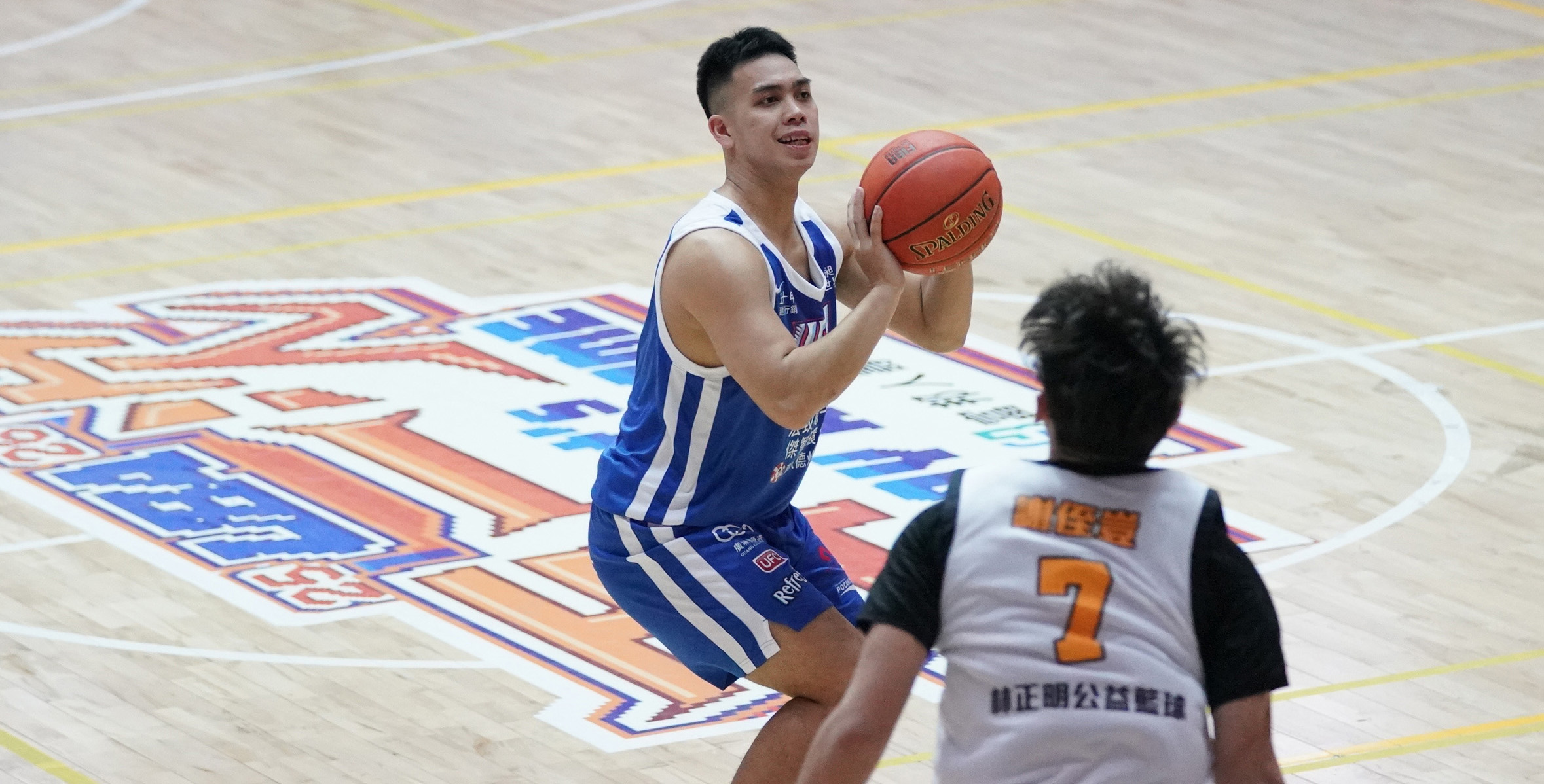 健行科大潘偉傑拿下全場最高29分，包含五顆外線。攝/大專體總