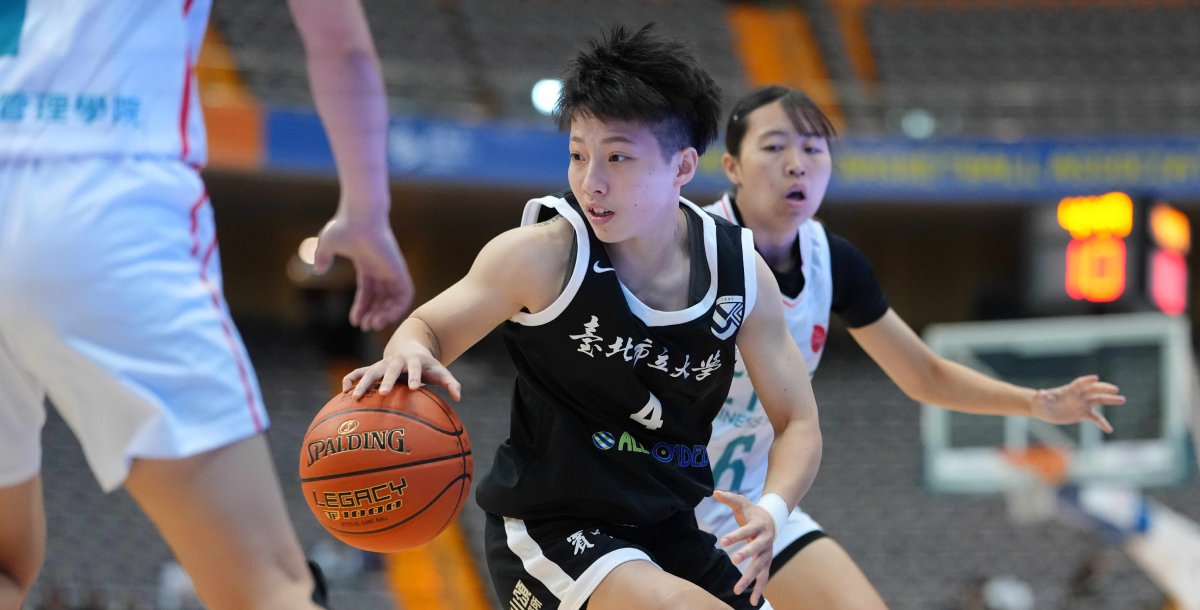 北市大隊長尹湘雲學生籃球最終章圓夢攻蛋。攝/大專體總