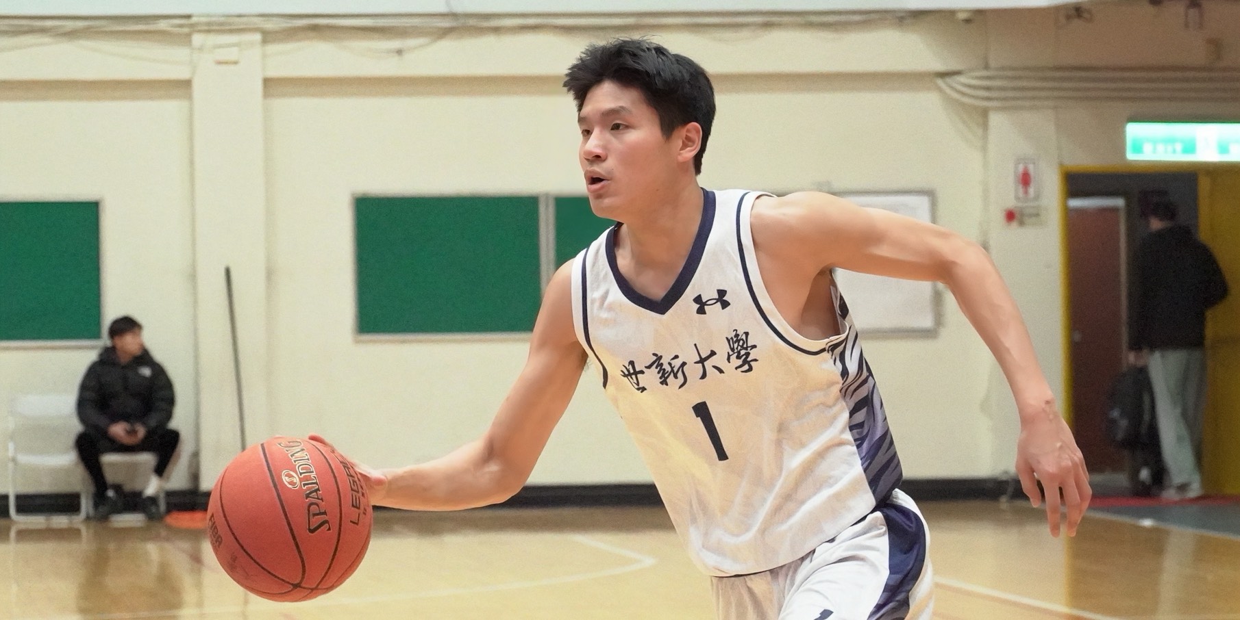 世新吳光禹本日得分上雙，幫助球隊拿下勝利。攝/巫騏安