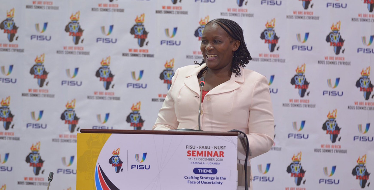 Penninah Kabenge 為國際大學運動總會(FISU)首位女性副會長。圖/FISU官網